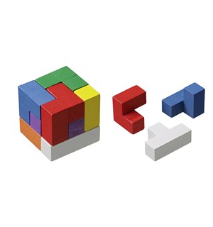 Tetris Puzzle Cube - 7 brikker 